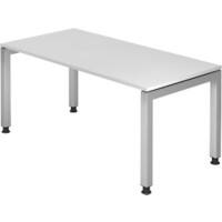 Bureau Hammerbacher J Series VJS Hauteur ajustable Rectangulaire Blanc 4 pieds métalliques 1600 (L) x 800 (P) x 760 (H) mm Acier, Aggloméré