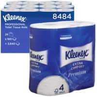 Papier toilette Kleenex 4 épaisseurs 8484CASE 24 Rouleaux de 160 Feuilles