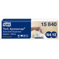 Serviettes Tork Xpressnap Jetable Blanc 8 Paquets de 500 Feuilles