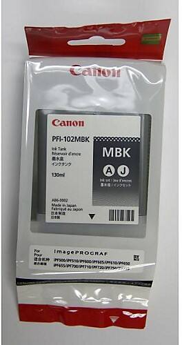 Canon PFI-102MBK Origineel Inktcartridge Mat zwart