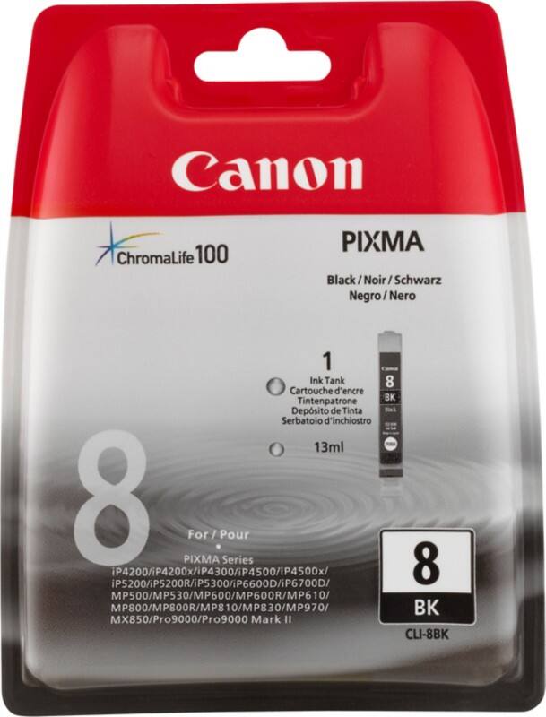 Canon CLI-8 Origineel Inktcartridge Zwart