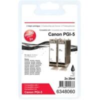 Office Depot Compatibel Canon PGI-5BK Inktcartridge Zwart Duopack 2 Stuks
