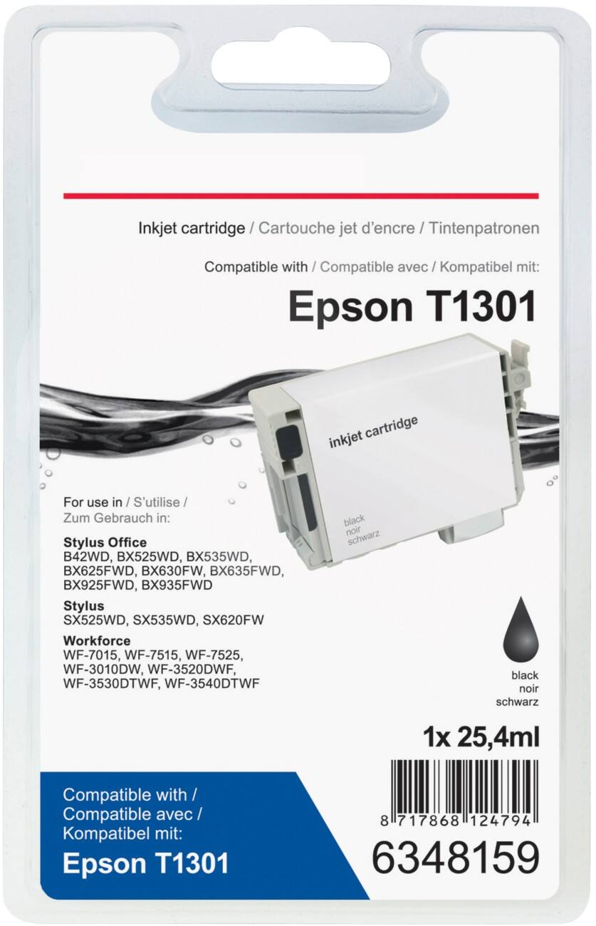 Office Depot Compatibel Epson T1301 Inktcartridge T13014010 Zwart