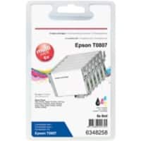 Office Depot Compatibel Epson T0807 Inktcartridge C13T08074510 Zwart, cyaan, lichtcyaan, magenta, lichtmagenta, geel Multipack 6 Stuks
