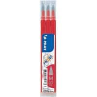 Recharge pour stylo roller Pilot FriXion Ball/Clicker Refill 0,4 mm Rouge 3 Unités