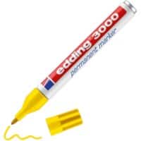 Marqueur permanent edding 3000 Pointe moyenne, ogive 1,5 - 3 mm Jaune Rechargeable