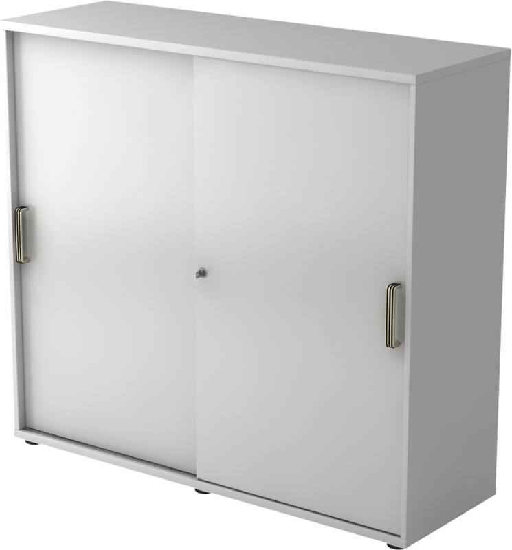 Armoire Hammerbacher Aggloméré 2 Étagères Verrouillable 1200 x 400 x 1100 mm Gris