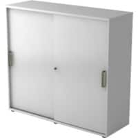 Armoire Hammerbacher Aggloméré 2 Étagères Verrouillable 1200 x 400 x 1100 mm Gris