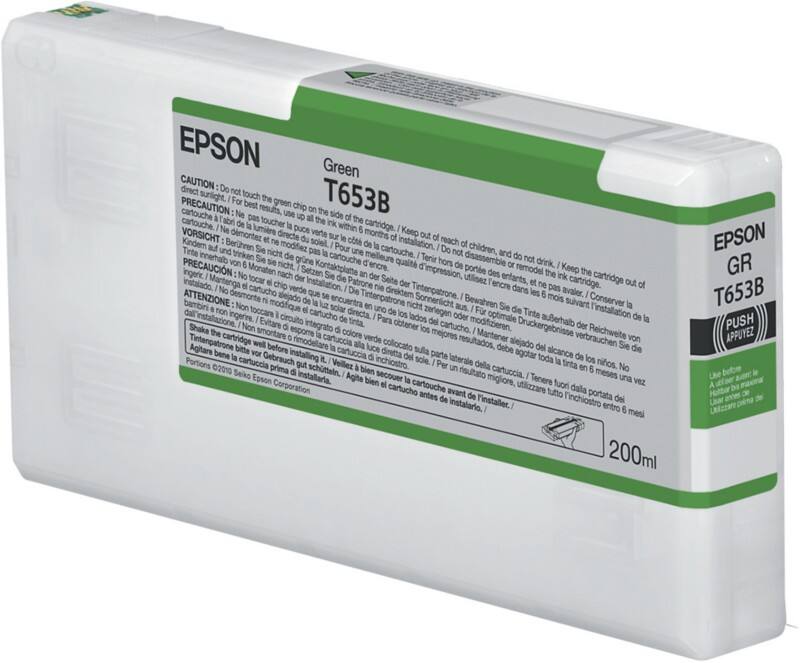 Cartouche jet d'encre Epson D'origine T653B Vert C13T653B00