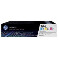 HP 126A originele tonercartridge CF341A cyaan, geel, magenta multipak 3 stuks