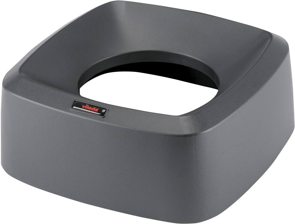 Vileda Open Deksel voor prullenbak Iris 60 l 39 x 39 x 15 cm Zwart