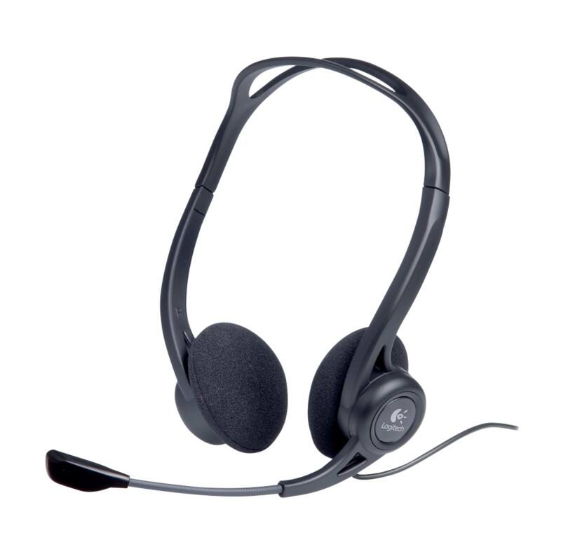 Logitech 960 Bedraad Headset Over het hoofd USB Noise-cancelling microfoon Met microfoon Stereo Zwart