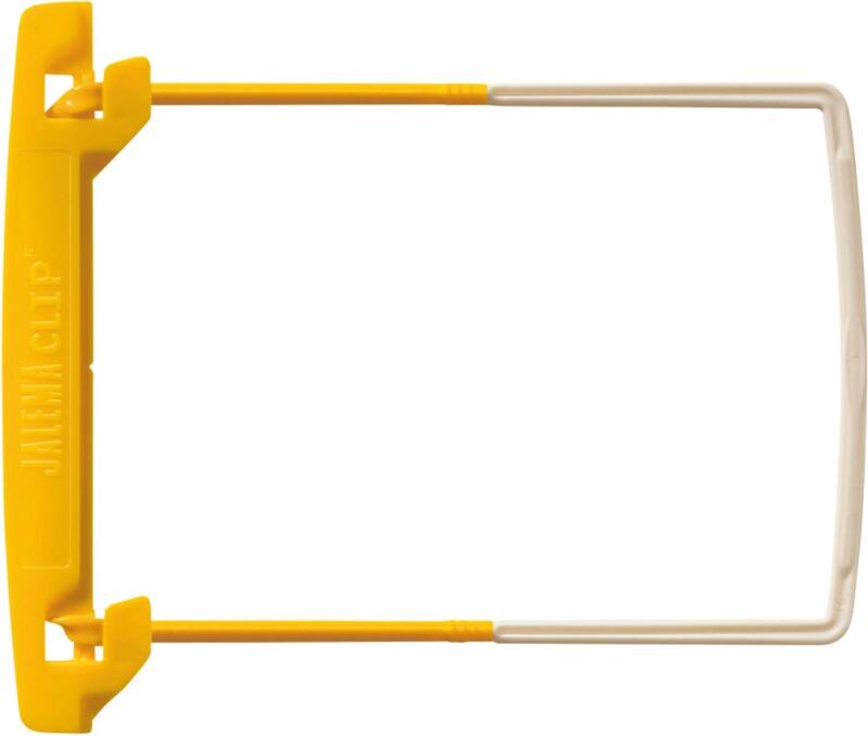 Djois JalemaClip Archiefbeugel Geel Kunststof 5710200 26,1 (B) x 13,7 (D) x 17,6 (H) cm 10 Stuks