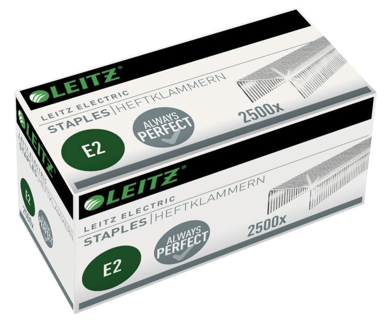 Leitz Electric E2 Nietjes E2 55690000 Gegalvaniseerd staal Zilver 2500 Nietjes