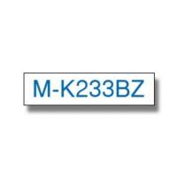 Ruban d'étiquettes Brother P-Touch MK233 Bleu sur blanc