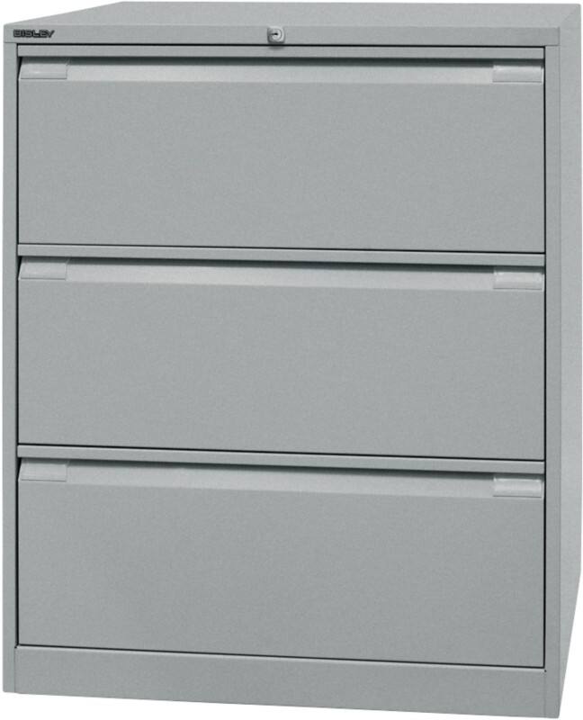 Bisley Archiefkast Staal 3 lades 800 x 622 x 1.016 mm Zilver