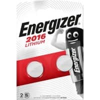 Piles bouton Energizer CR2016 3V Lithium 2 Unités