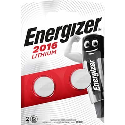 Energizer Knoopcelbatterij Lithium CR2016 90 mAh Lithium (Li) 3 V 2 2 Stuks