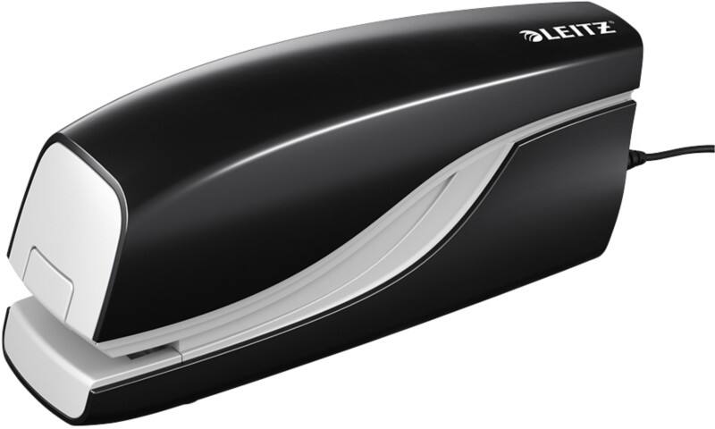 Agrafeuse électrique Leitz NeXXt 5532 demi bande noir 10 feuilles E1 métal, plastique