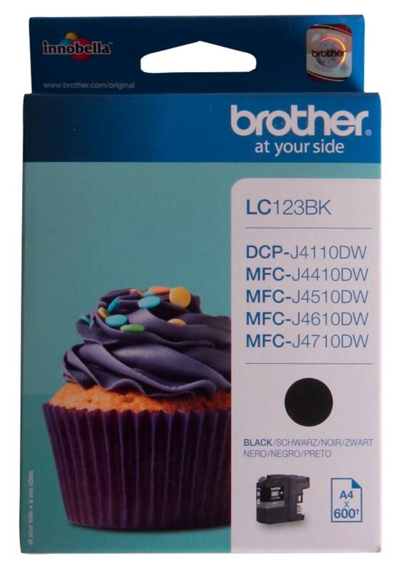 Brother LC123BK Origineel Inktcartridge Zwart