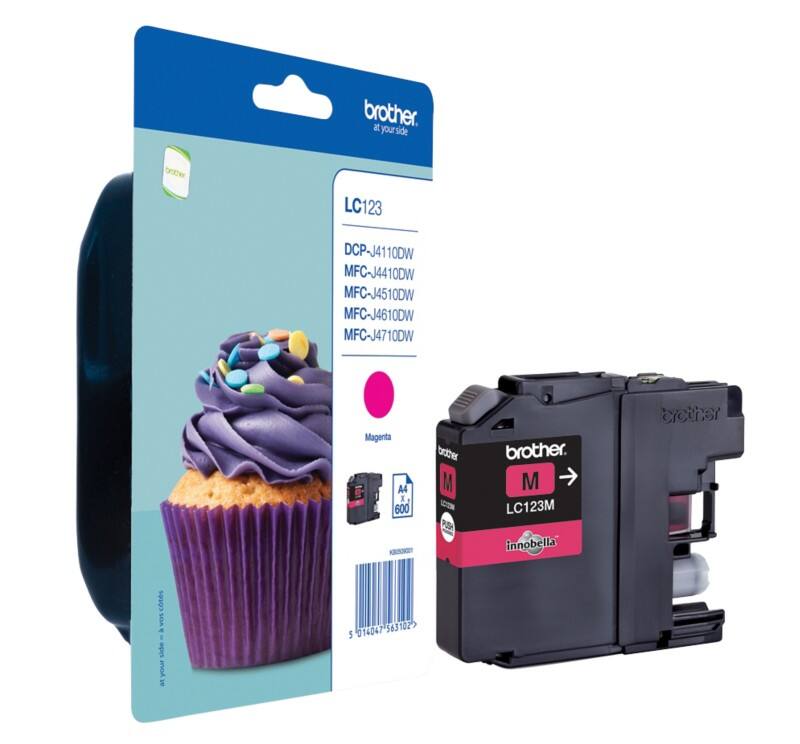 Brother LC123M Origineel Inktcartridge Magenta