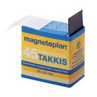 magnetoplan Takkis Stickers Magnetisch 3 x 2 cm Zwart 15503 45 Stuks