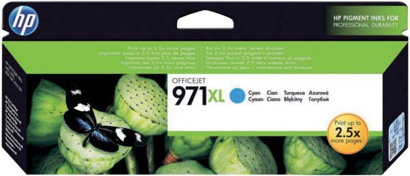 Cartouche jet d'encre HP 971XL D'origine CN626AE Cyan