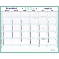 Planning Brepols Maxi FR 6 Mois par page 2022 Français Blanc