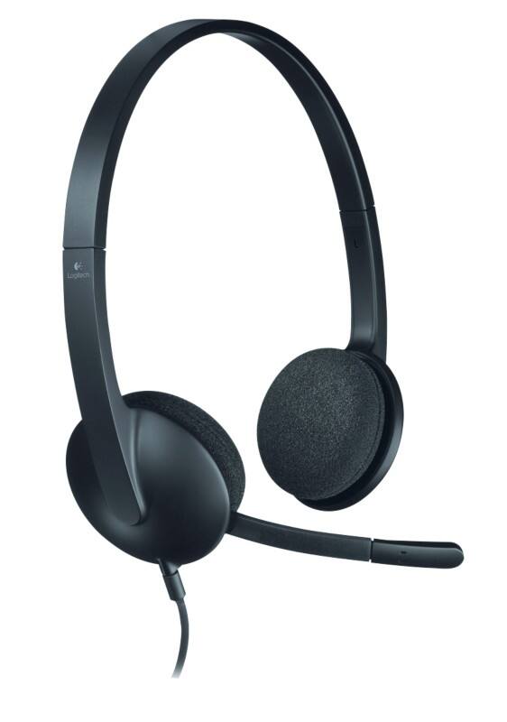 Logitech H340 Bedraad Headset Over het hoofd, Over het oor Noise-cancelling microfoon Stereo Zwart