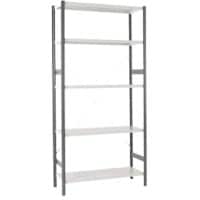 Étagère ARNO SPACE 5 Étagères 1250 x 500 x 2000 mm Gris clair