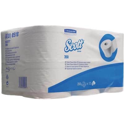 Papier toilette Scott 3 épaisseurs 8518 36 Rouleaux de 350 Feuilles