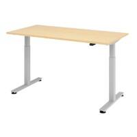 Bureau assis-debout Hammerbacher XMST Imitation érable 160 x 80 x 65 cm