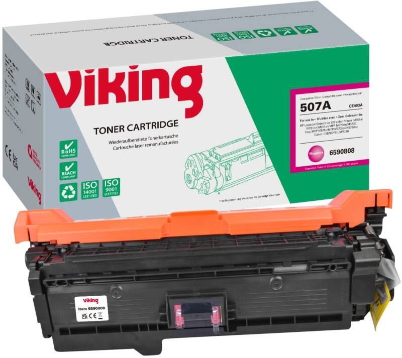 Viking 507A compatibele HP tonercartridge CE403A magenta