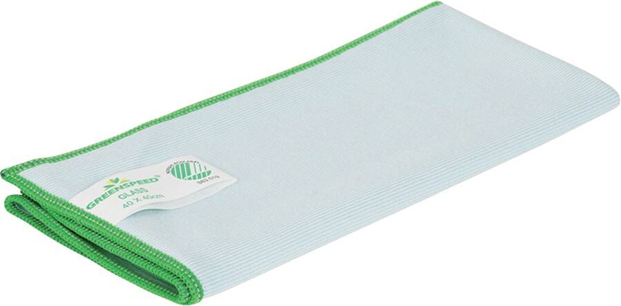 GREENSPEED by ecover Glasdoek 3300705 40 x 40 cm Blauw 10 Stuks