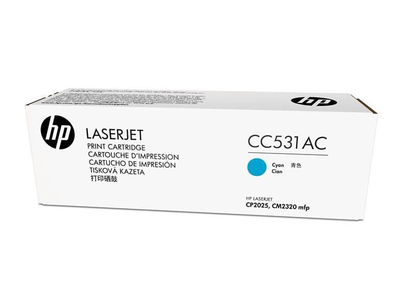 Toner HP 304A D'origine CC531AC Cyan