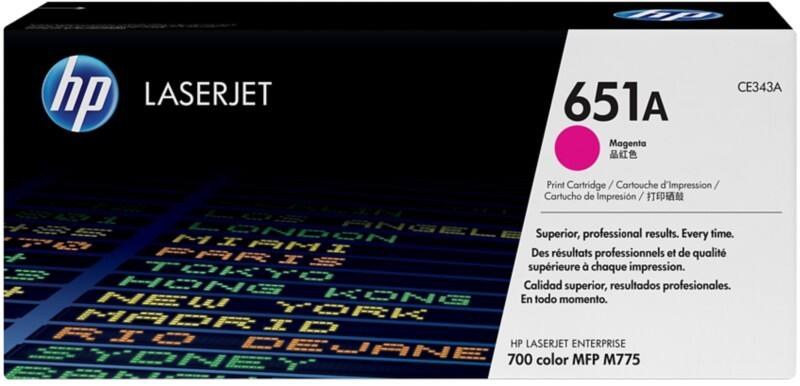HP 651A originele tonercartridge CE343A magenta
