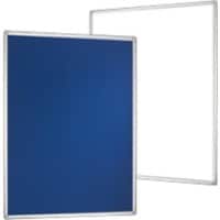 Tableau mixte Franken Pro émaillé, feutre bleu Magnétique 120 x 90 cm