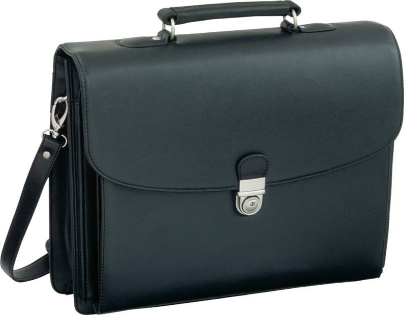 Alassio laptoprugzak FORTE zwart kunstleer