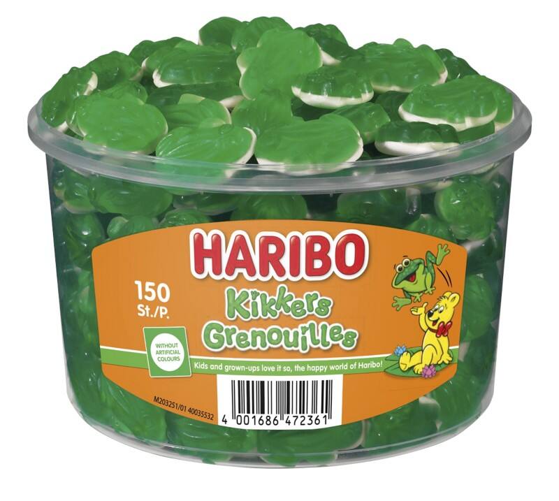 Gommes aux fruits Haribo Grenouille 150 Unités