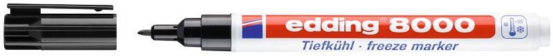 Marqueur edding 8000 Permanent Noir Fin Ogive 1 mm