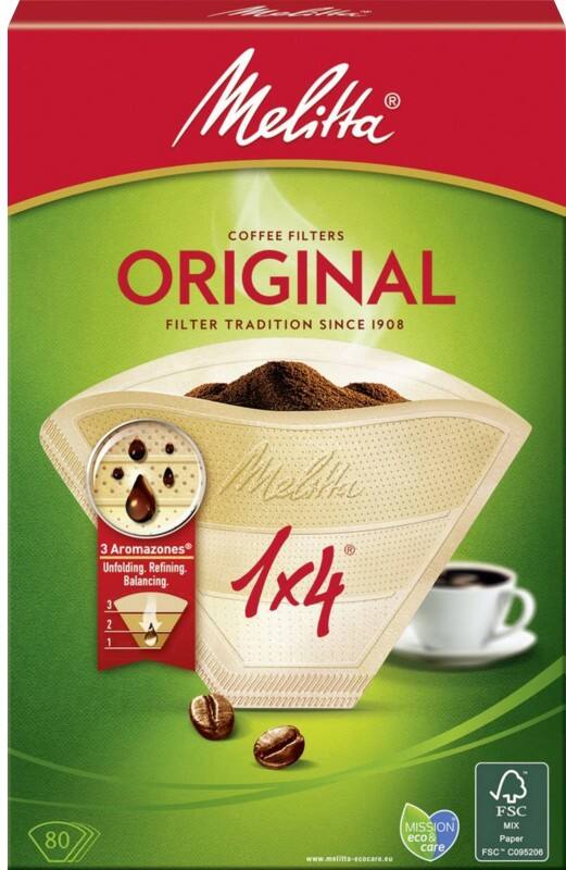 Melitta ORIGINAL Koffiefilters Bruin 80 Stuks