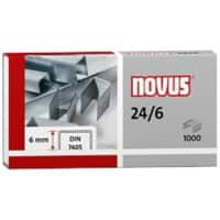 Agrafes Novus Novus Office 24/6 040-0158 Acier Argenté 1000 Agrafes