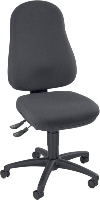 TOPSTAR Point 60 Bureaustoel Permanent Contact Stof Optionele armleuning Antraciet 110 kg