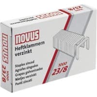 Novus 23/8 Nietjes 042-0040 Staal Zilver 1000 Nietjes