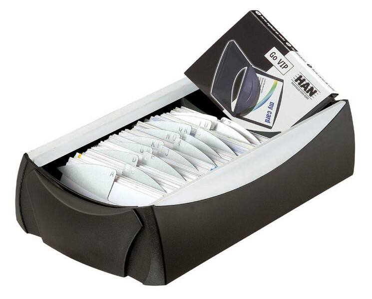 HAN VIP Visitekaartjes hoes 300 Polystyreen 12 x 8 x 24,5 cm