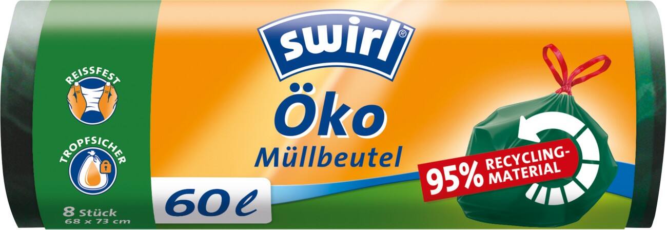 Swirl Vuilniszakken 60 l Groen 68 x 5 x 5 cm 8 Stuks