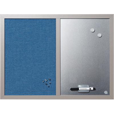 Bi-Office Magnetisch notitiebord Blauw, zilver 60 x 45 cm