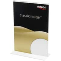 Présentoir de table Deflecto A6 En forme de T 10,5 (l) x 14,8 (p) cm Transparent