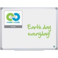 Bi-Office Earth Whiteboard Wandmontage Magnetisch Keramiek Enkel 90 (B) x 60 (H) cm