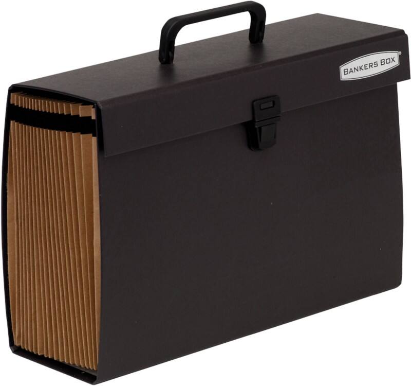 Fellowes Sorteerkoffer 9352101 A4 Zwart Papier, Vezelplaat, Plastic 21 vakken